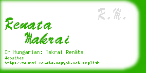 renata makrai business card